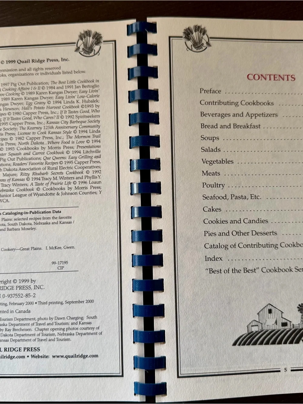 Great Plains Regional Cookbook ND SD NE KS 1999